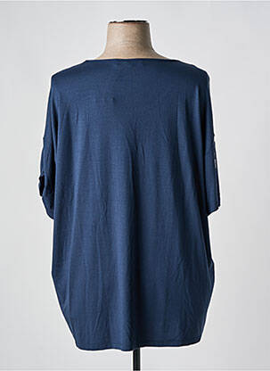 Top manches courtes manches courtes bleu YESTA femme
