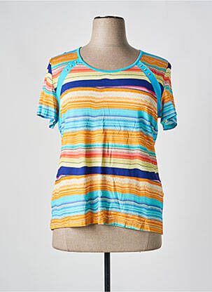 Top manches courtes manches courtes bleu IMPULSION femme