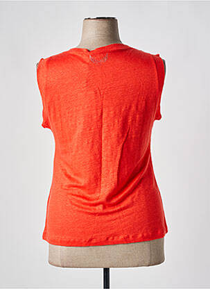 Top manches courtes manches courtes orange MALOKA femme