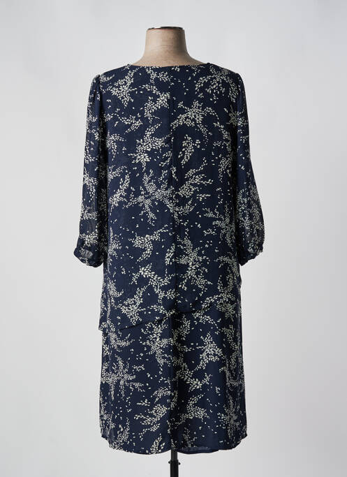 Robe mi-longue bleu SIGNATURE femme