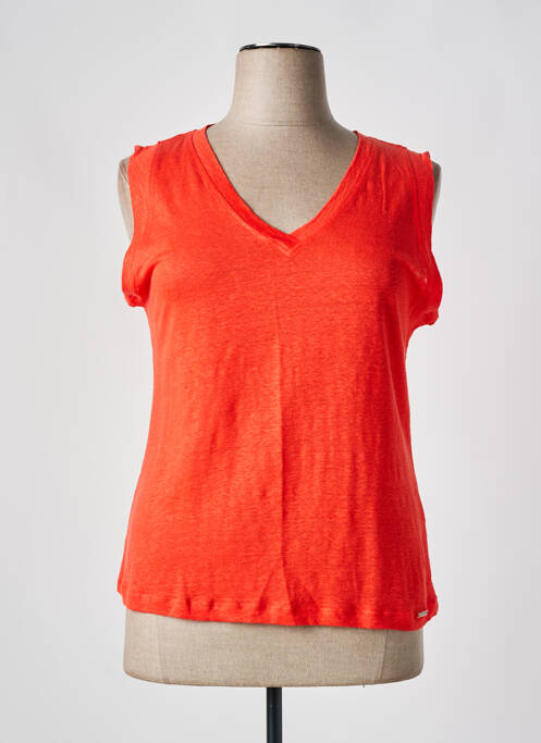 Top orange MALOKA pour femme