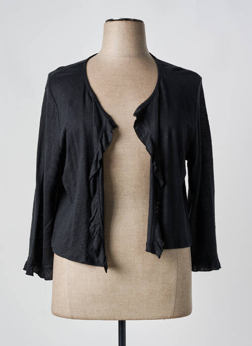 Gilet manches longues noir MALOKA pour femme