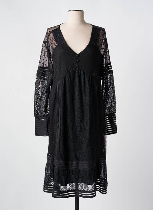 Robe mi-longue noir CHRISTY pour femme