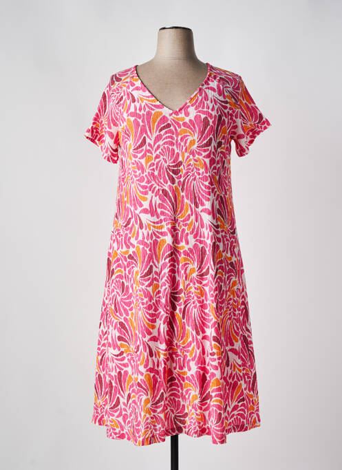 Robe mi-longue rose LA FIANCÉE pour femme