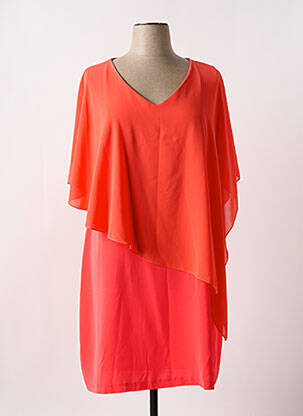 Robe mi-longue sans manche sans manche orange SPG WOMAN femme