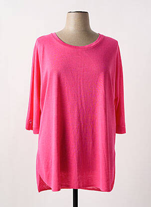 T-shirt coupe droite manches courtes rose SPG WOMAN femme