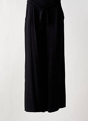 Pantalon large noir COULEURS DU TEMPS pour femme