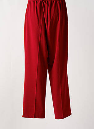 Pantalon large tissage crêpe taille normale rouge JEAN MARC PHILIPPE femme