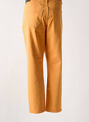 Jeans coupe droite stretch taille normale jaune CISO femme
