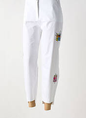 Pantalon 7/8 blanc MALOKA pour femme seconde vue