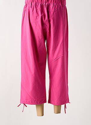 Pantacourt coupe droite taille normale rose ZHENZI femme