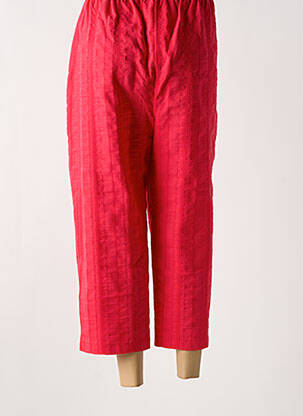 Pantacourt coupe droite taille normale rose GRIFFON femme