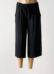 Pantacourt coupe droite taille normale noir COULEURS DU TEMPS femme