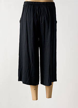 Pantacourt coupe droite taille normale noir COULEURS DU TEMPS femme