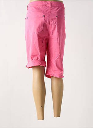 Bermuda tissage popeline taille normale rose IMPULSION femme