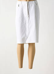 Jupe mi-longue blanc SIGNATURE pour femme seconde vue