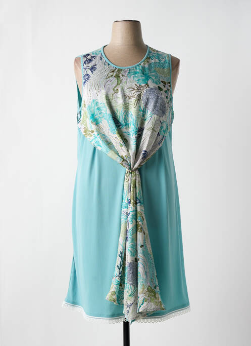 Robe mi-longue bleu GREGORY PAT pour femme