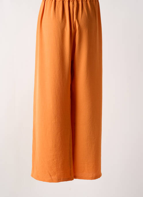 Pantalon large orange QUATRE VINGT JOURS femme