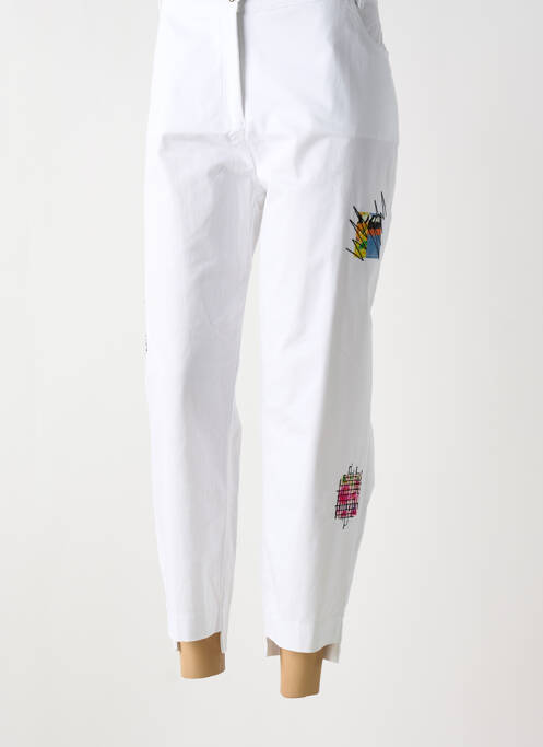 Pantalon 7/8 blanc MALOKA pour femme
