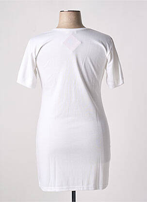 T-shirt coupe cintrée manches courtes blanc ARMOR LUX femme