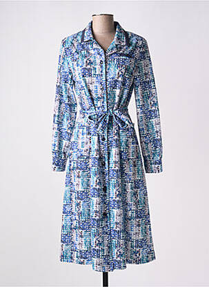 Robe mi-longue bleu VALMODE pour femme