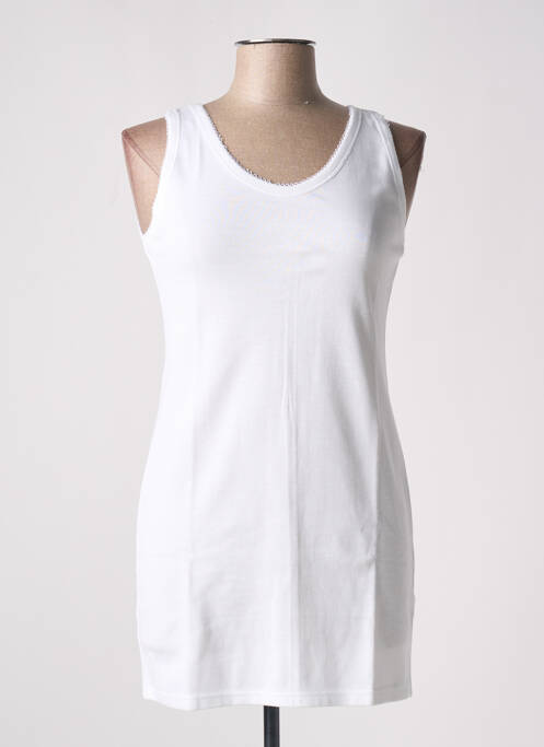 Débardeur coupe cintrée sans manche blanc ARMOR LUX femme