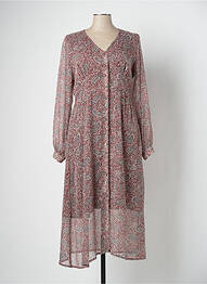 Robe longue manches longues manches longues marron ANDAM femme