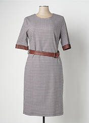 Robe mi-longue gris ESTEL COLLECTION pour femme seconde vue