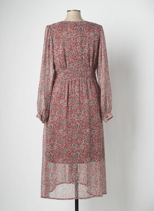 Robe longue manches longues manches longues marron ANDAM femme