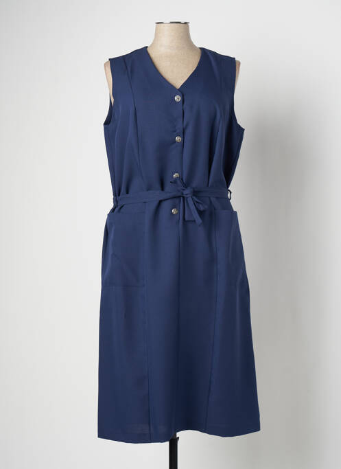 Robe mi-longue sans manche sans manche bleu VALMODE femme