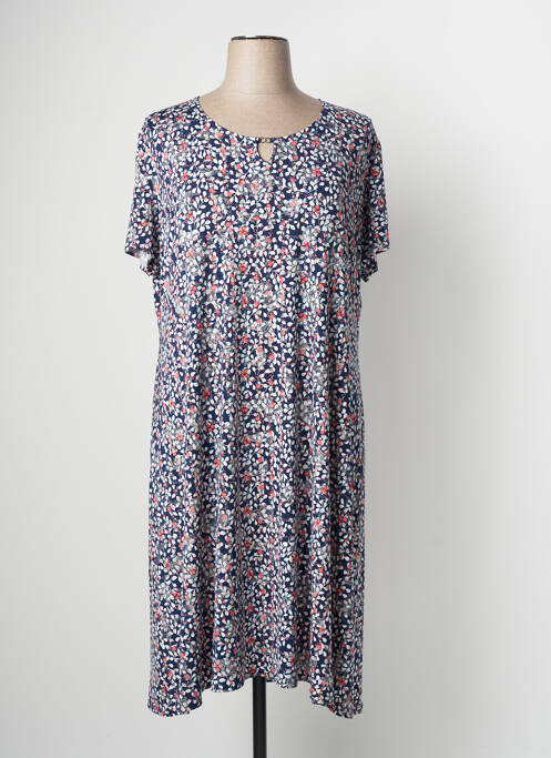 Robe mi-longue bleu GEVANA pour femme