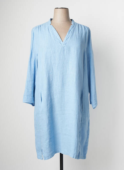 Robe mi-longue bleu SIGNE NATURE pour femme