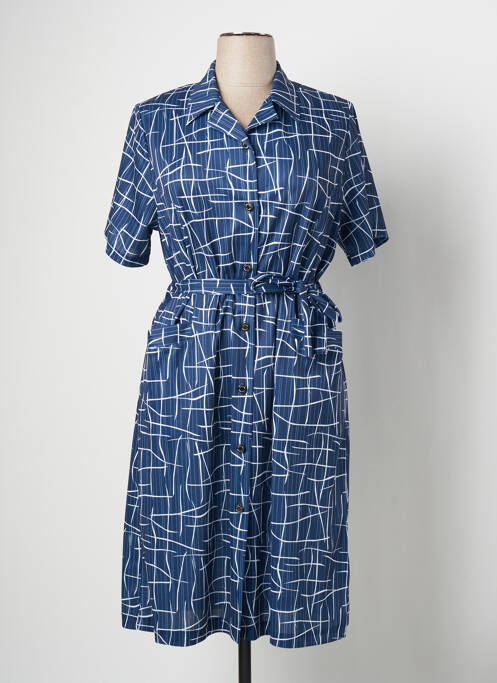 Robe mi-longue bleu VALMODE pour femme