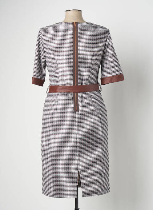 Robe mi-longue gris ESTEL COLLECTION pour femme