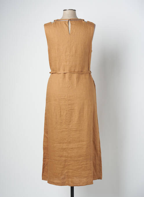 Robe mi-longue marron DIANE LAURY pour femme
