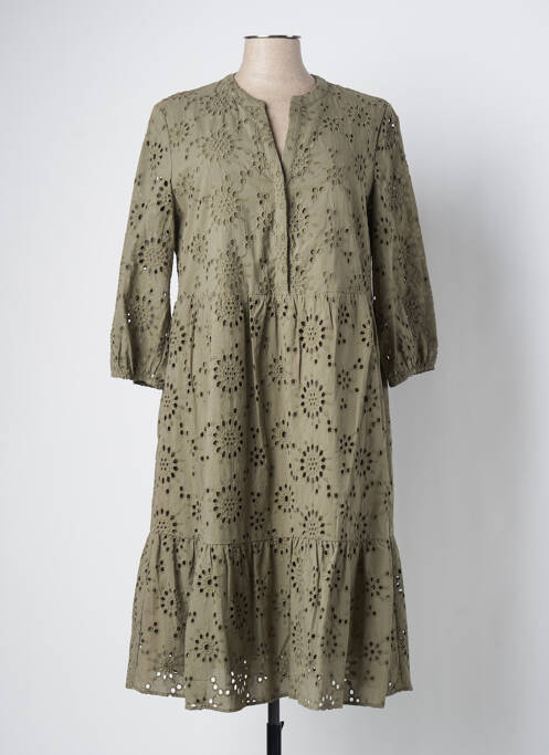 Robe mi-longue vert OLSEN pour femme