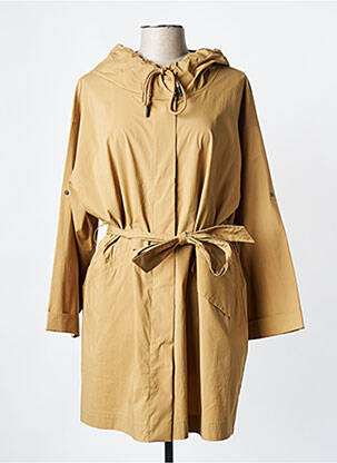 Imperméable manches longues a capuche beige VAN-DOS femme