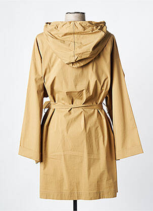 Imperméable manches longues a capuche beige VAN-DOS femme