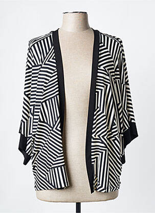 Gilet manches longues manches 3/4 noir ANDAMIO femme