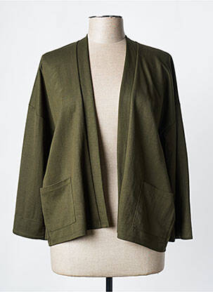 Gilet manches longues manches 3/4 vert WNT COLLECTION femme