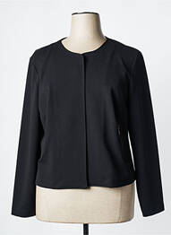 Veste casual col rond noir SIGNE NATURE femme