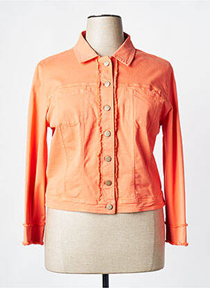 Veste casual poches orange SIGNE NATURE femme