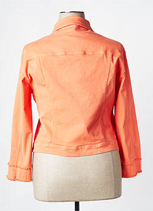 Veste casual poches orange SIGNE NATURE femme