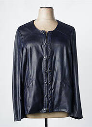 Veste casual col rond bleu MERI & ESCA femme