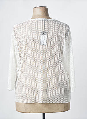 Gilet manches longues manches 3/4 blanc TELMAIL femme