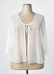 Gilet manches longues blanc TELMAIL pour femme seconde vue