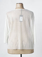 Gilet manches longues blanc TELMAIL pour femme seconde vue