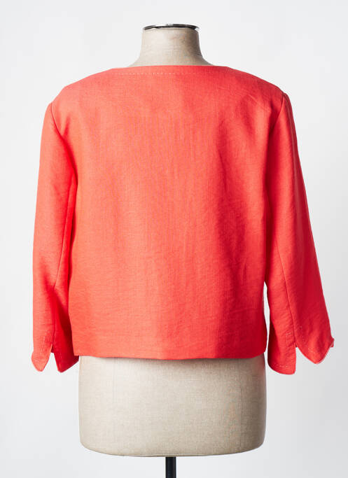 Veste chic tissage crêpe rouge DIANE LAURY femme