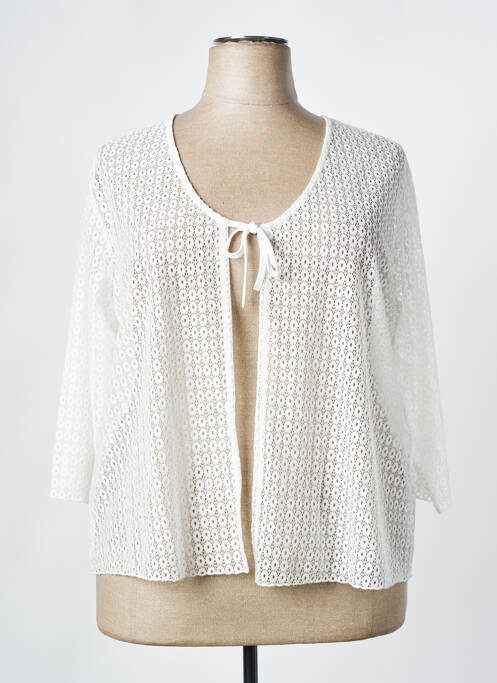 Gilet manches longues blanc TELMAIL pour femme