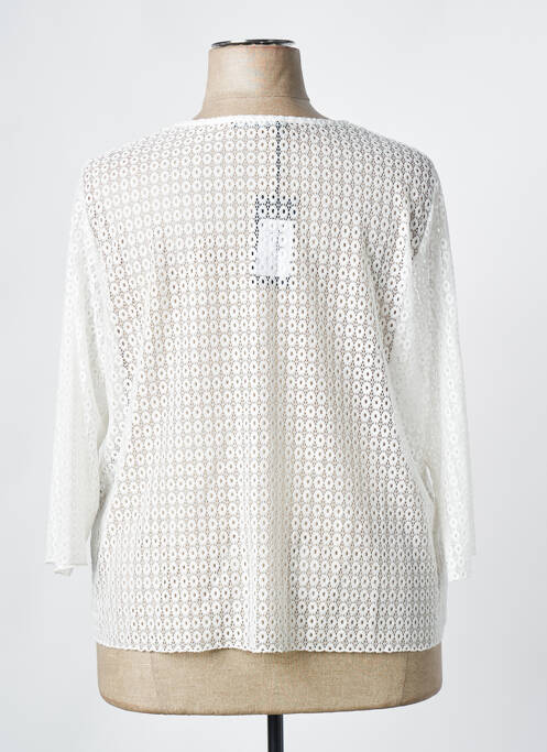 Gilet manches longues blanc TELMAIL pour femme